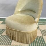 Driver toad velvet iridescent green chamarrée of fringes