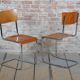 Bauhaus Chairs in Beech and Chromed Steel, Czech, 1930s, Set of 2