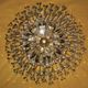Stilkronen gold-plated brass and crystal glass chandelier, Italy 1970s