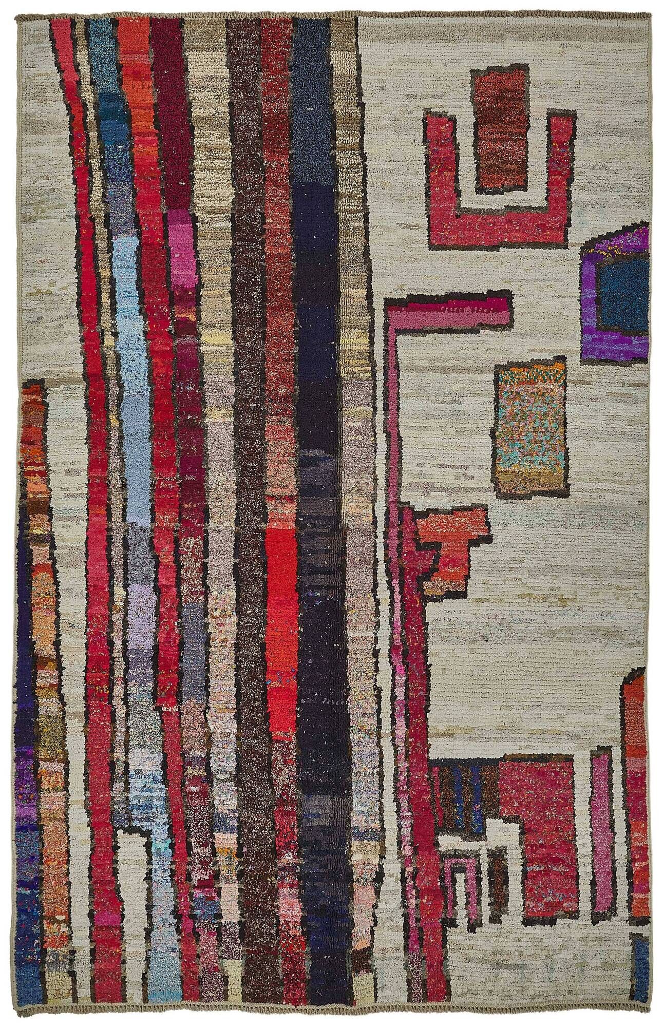 Handwoven Turkish Recycled Boho Rug 170 cm x 262 cm