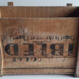 Ibled chocolate box in old wooden transport