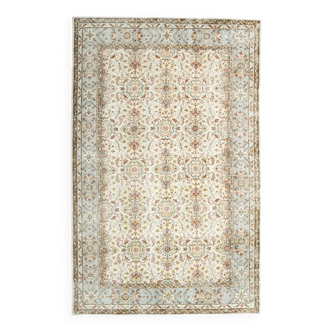 Tapis turc vintage bleu ciel 6x9 178x286 cm SK 24678