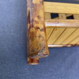 Vintage bamboo tiger wall shelf from the 70s.