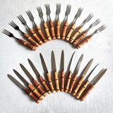 Bamboo handle cheese cutlery 60'