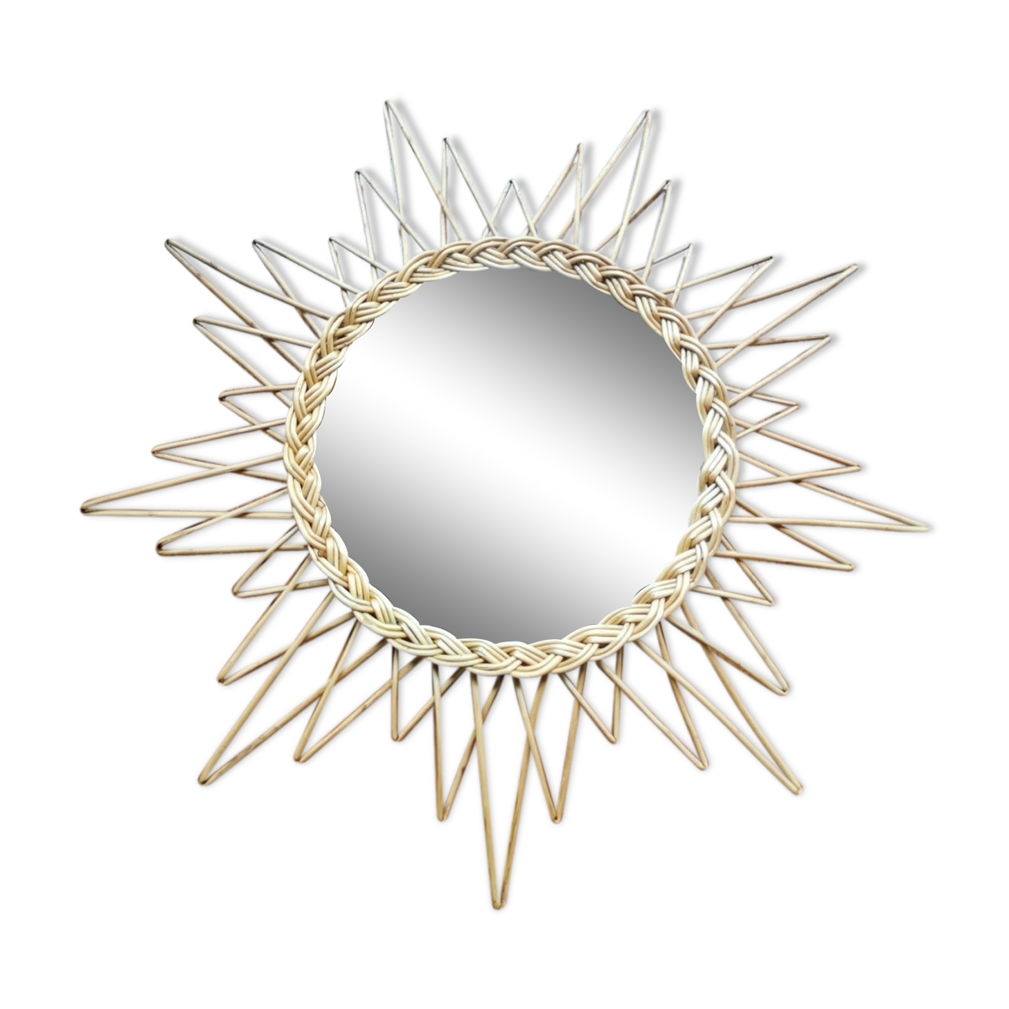 Miroir en osier 53 cm