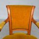 Paire de fauteuils style Directoire en merisier velours
