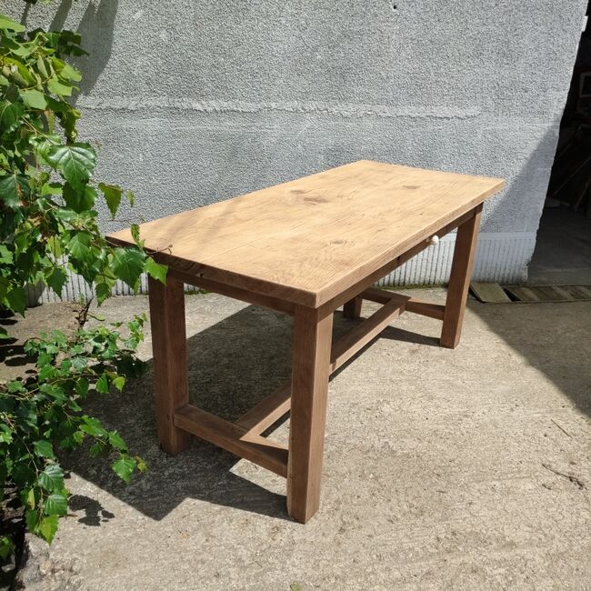 Solid oak farmhouse table