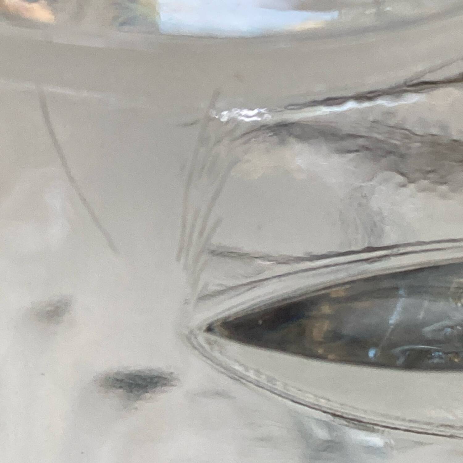 Large vintage 70s glass vase, Italian work