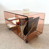 Storage furniture - vinyls in smoked Plexiglas by Michel Dumas
