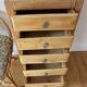 Raw wood chest of drawers