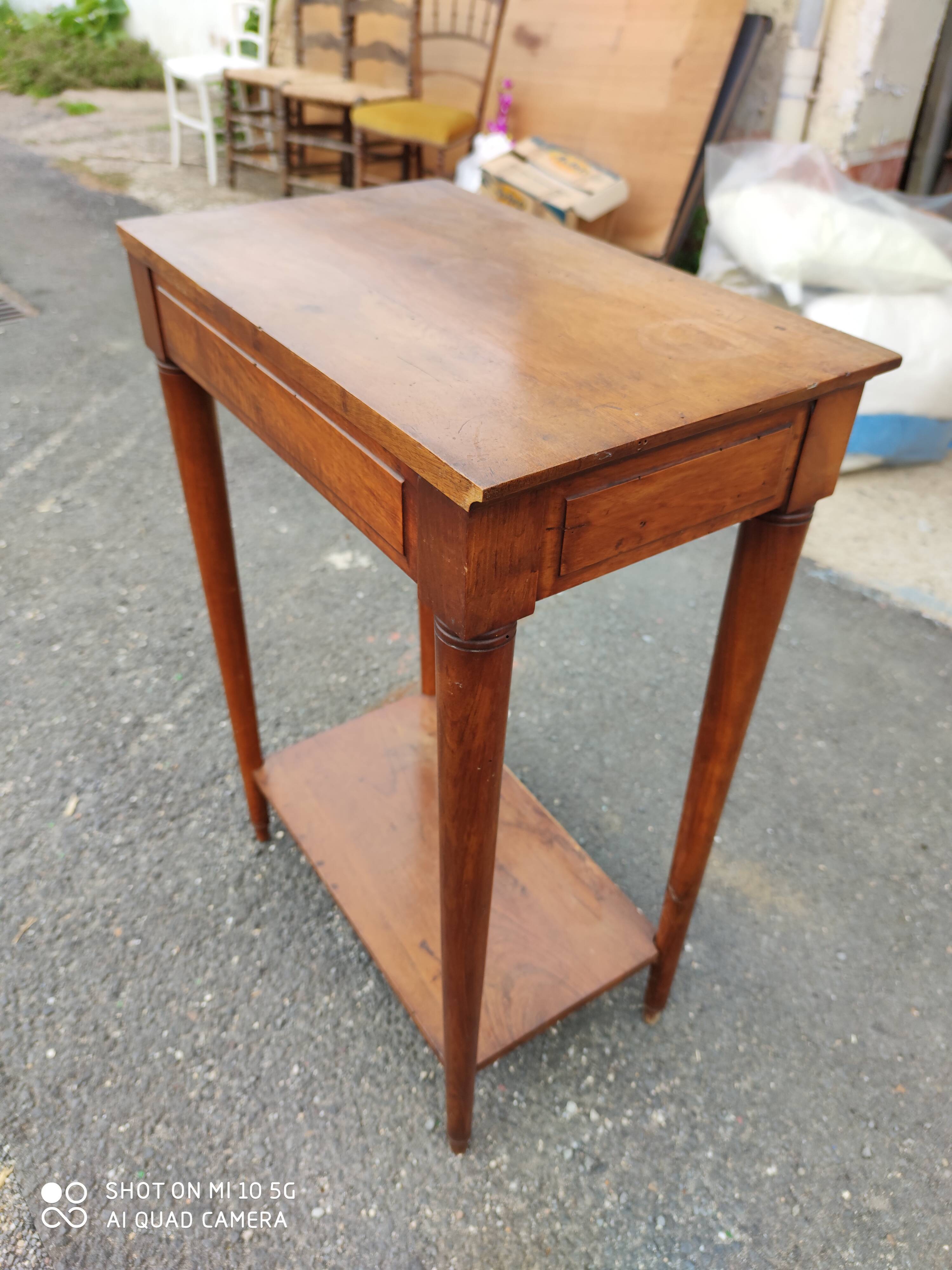 Console en noyer du XIX siècle