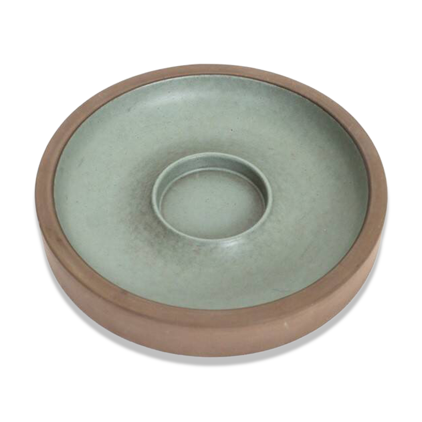 Mid-century ceramic candleholder by Knabstrup / 1960s / 1970s / Danish modern design