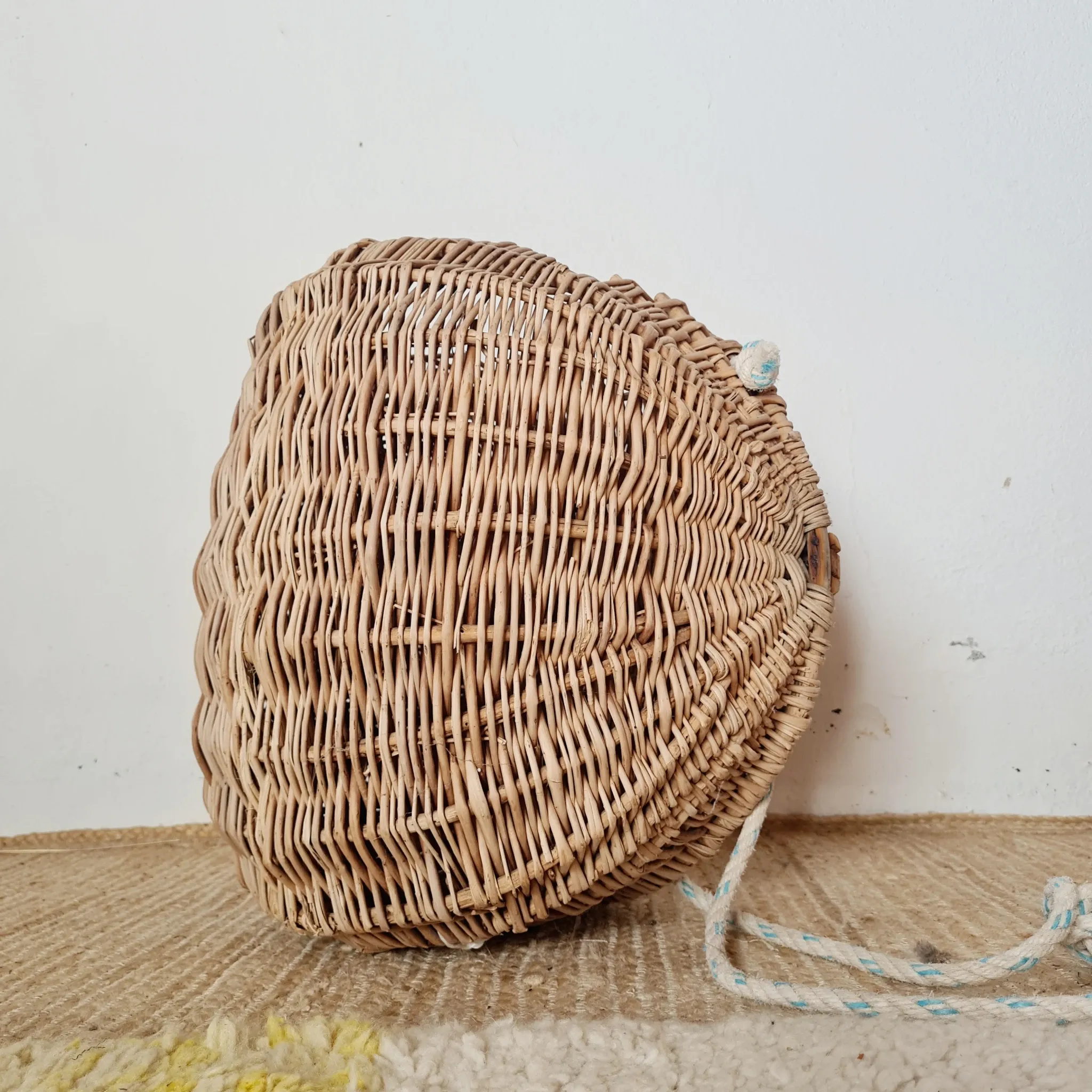 Old Woven Willow Fishing Basket