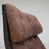 1970s, Swedish design by Bruno Mathsson, model "Pernilla",  leather.