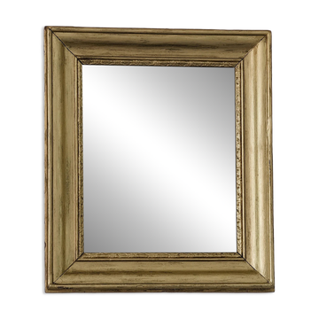 Small Art Deco mirror with a gilded wooden frame.