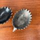 Stackable metal ashtray hedgehog mid-century USSR, 1960s, set of 6