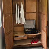 Parisian wardrobe storage cabinet oak wood