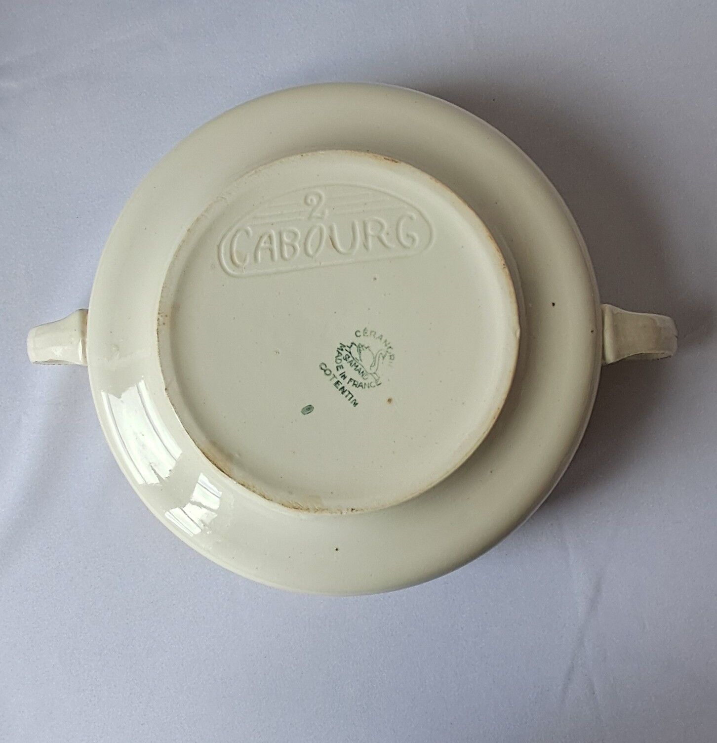 Old model vegetable dish Cotentin from the St Amand factory.