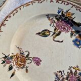 Clairefontaine earthenware plate and fruit bowl set, Saxe model