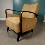 Vintage armchair/foot warmer with armrests: design project
