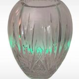 Vintage Crystal Balloon Vase Height 28cm