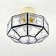 Glass flush mount from Limburg 1960s