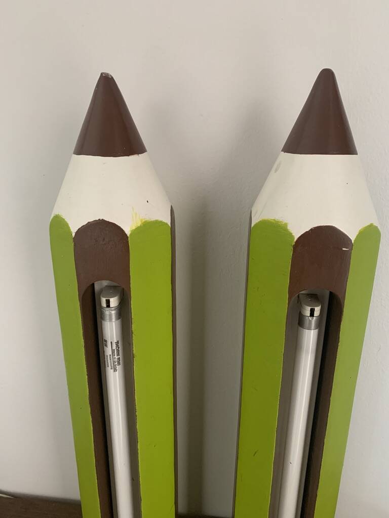 Pair of Pencil Lamps Pierre Sala 1948-1989 Edition Vilac 1980