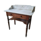 Toilet cabinet with marble plate