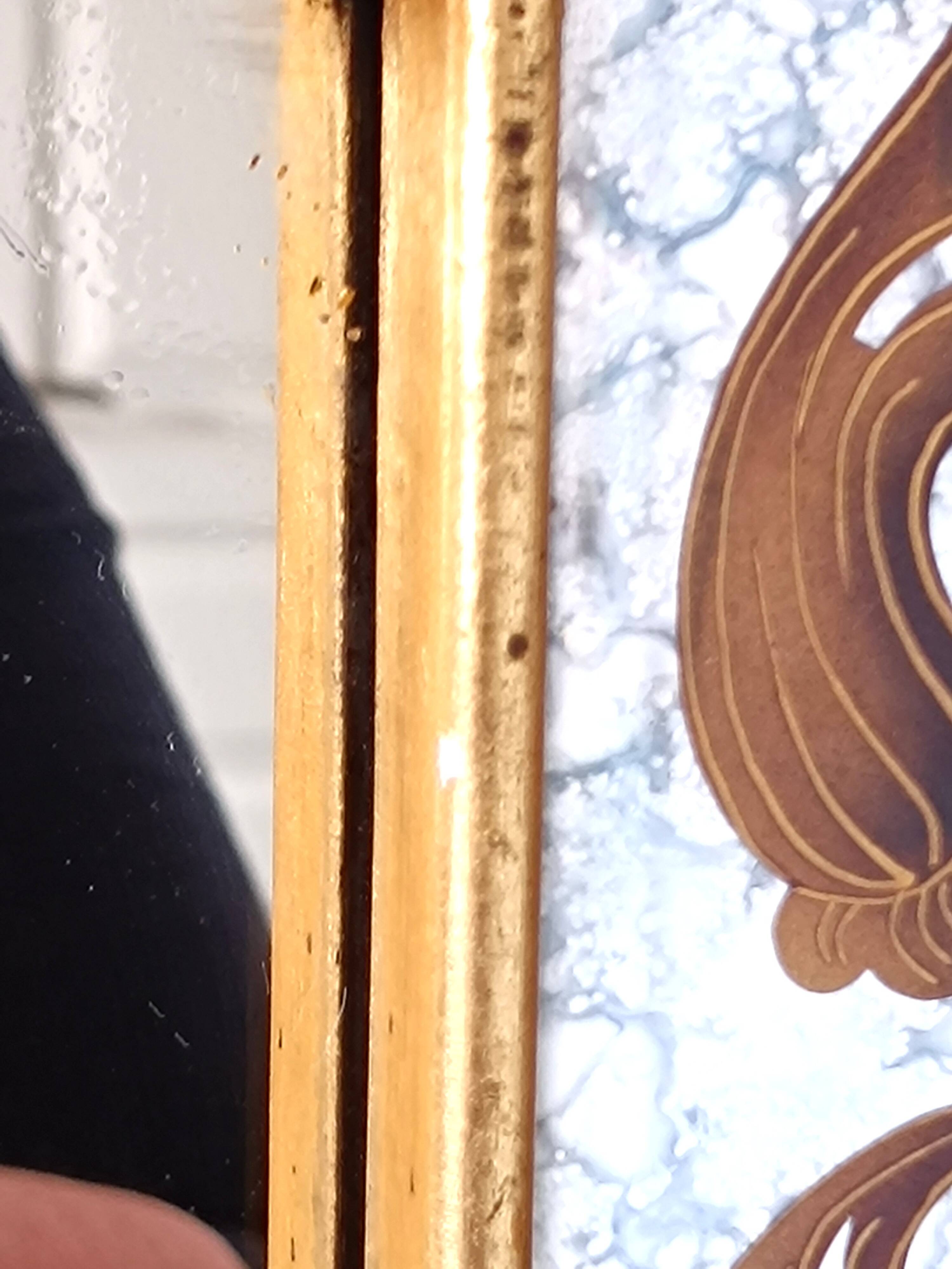 Eglomised glass mirror 75 X 60 cm