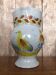 Old HB QUIMPER Pitcher White Cracked Ceramic Decor Birds Flowers #A765