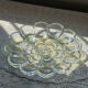 Crystal glass egg dish/tray by August Walther Glass