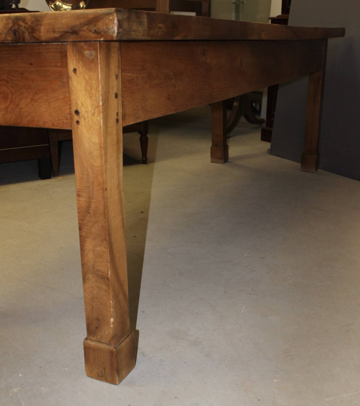 19th Century Walnut Farm Table