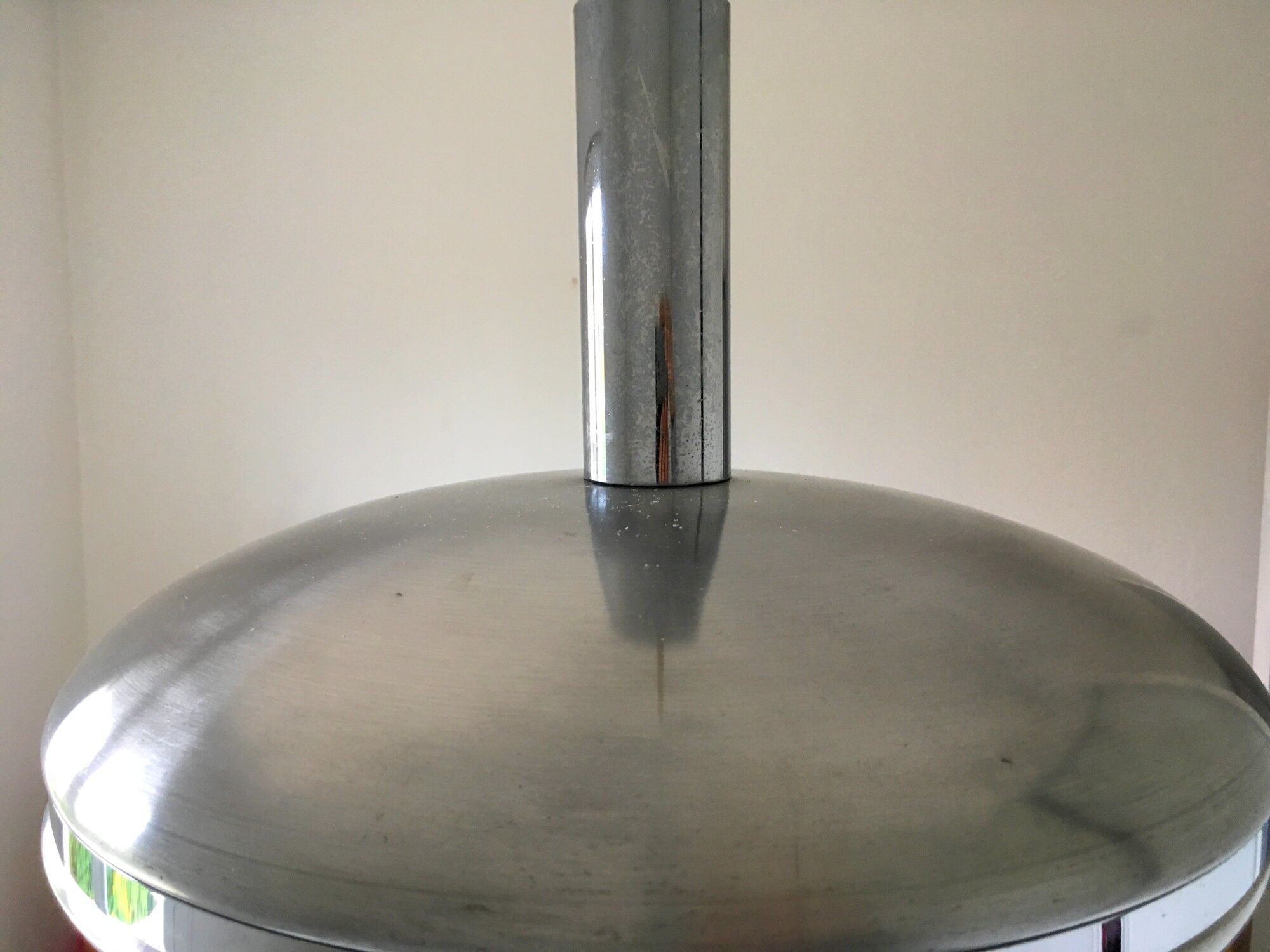 Vintage 60s aluminum hanging lamp
