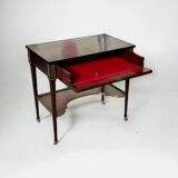 Console Table Writing Desk In Mahogany Louis XVI Style 20th Century Period