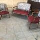 2-seater sofa and 2 armchairs in Louis XV style, revamped