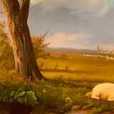 Tableau "Moutons au Pâturage"