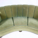 Vintage curved banana sofa, 1950 s