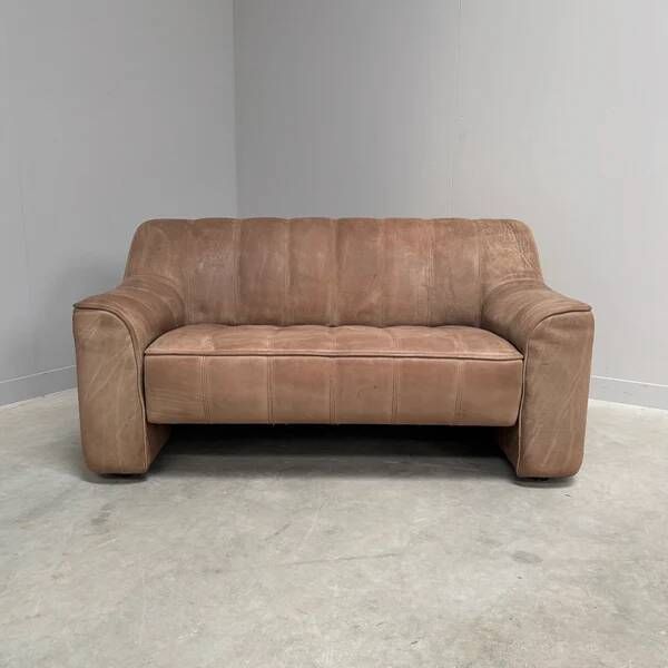 Vintage De Sede DS44 2 seat sofa, 1970s