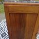 Art Deco sideboard in light walnut, grey/white marble