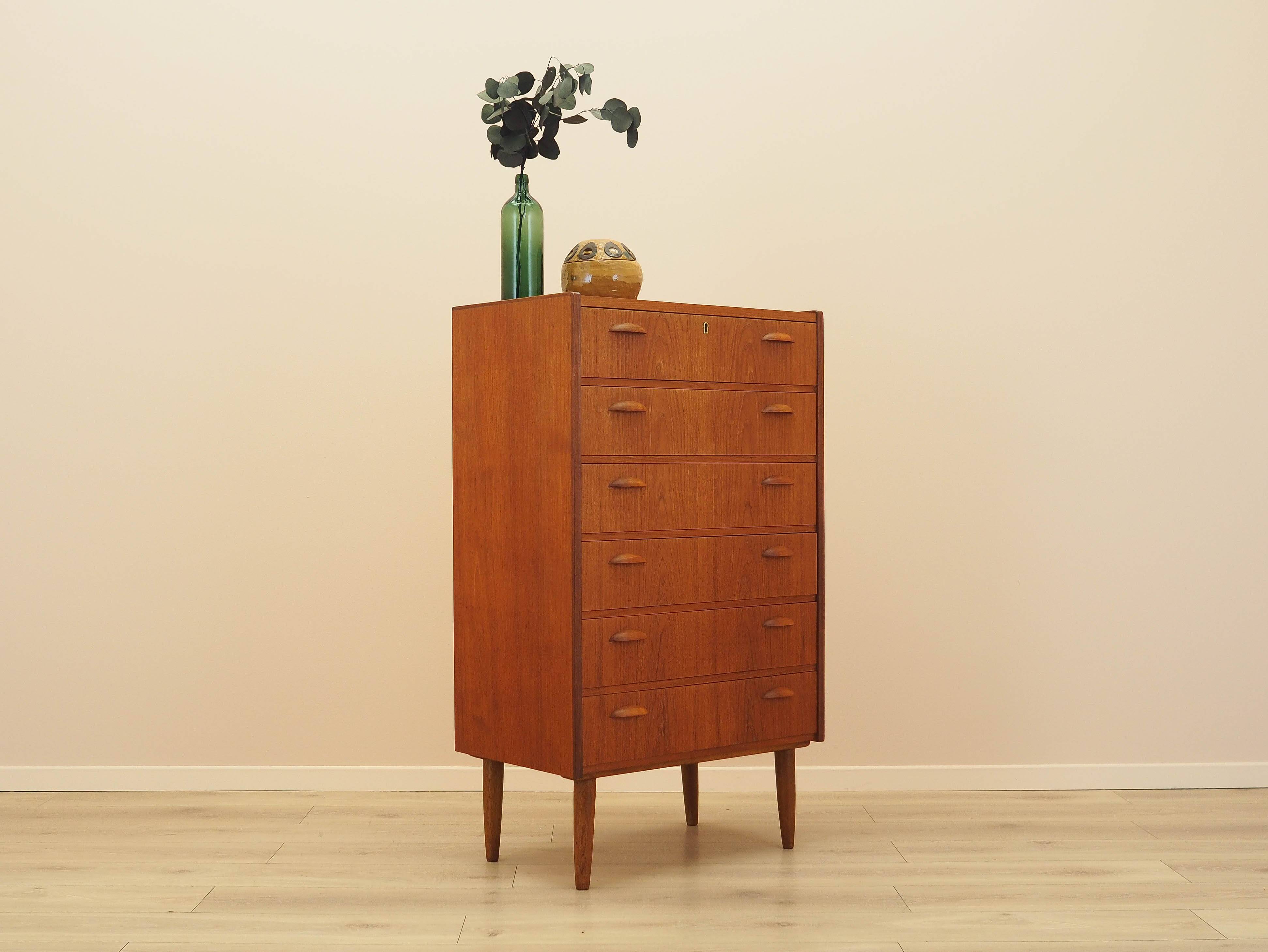 Commode en teck, design danois, années 1970, fabriquée au Danemark