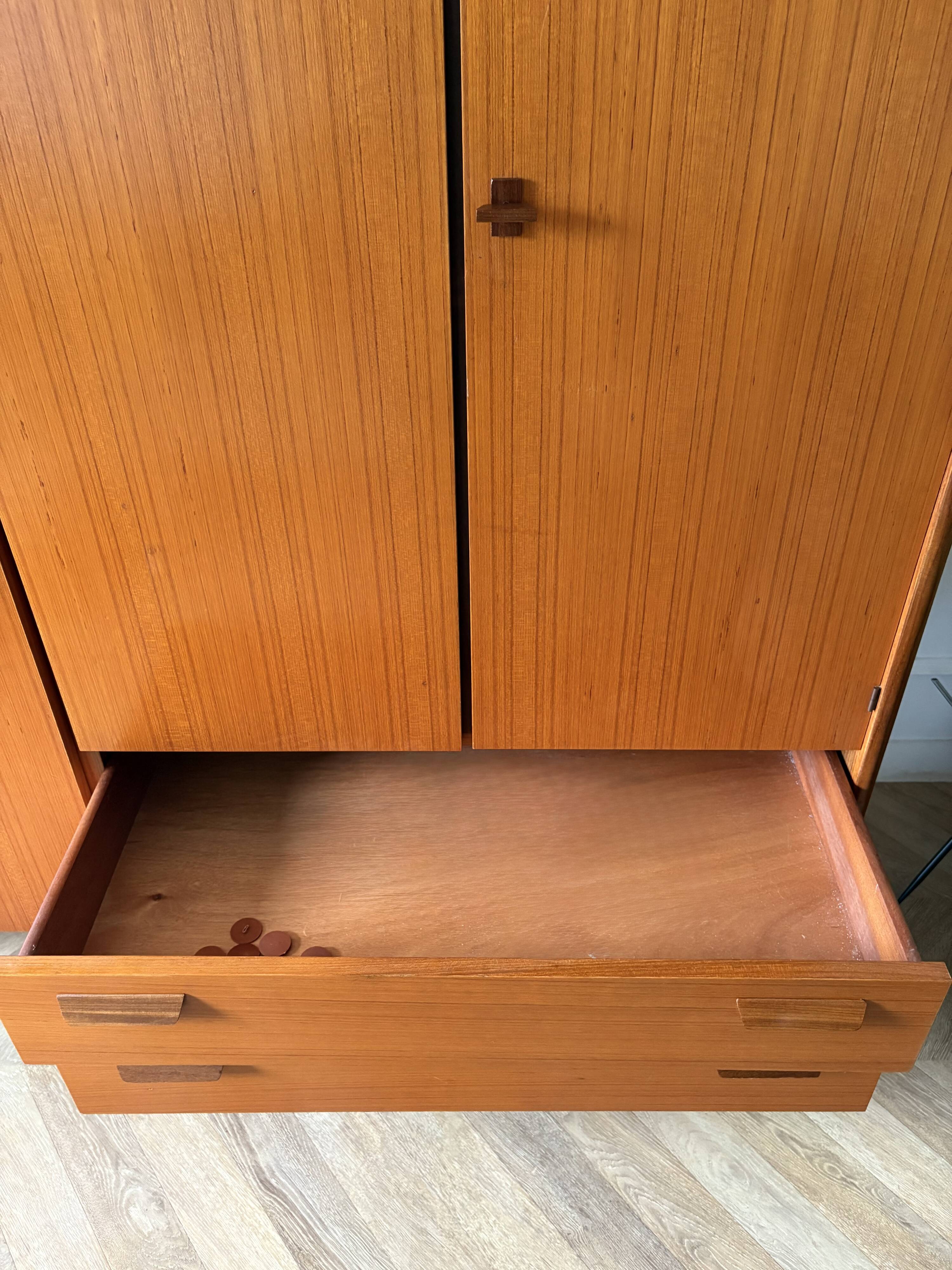 Vintage Scandinavian teak wardrobe