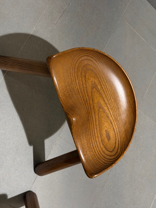 Tabourets tripodes Loul Selounet 1950