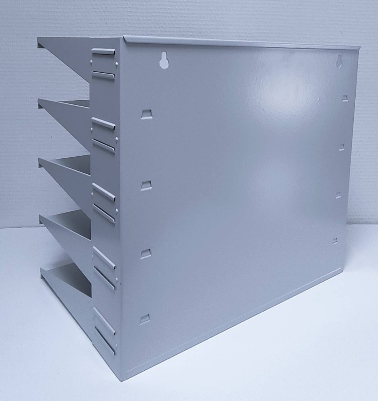 Industrial lacquered metal shelf, 1990s design