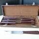 Box of 6 old Bakelite and Stainless steel table knives art deco style