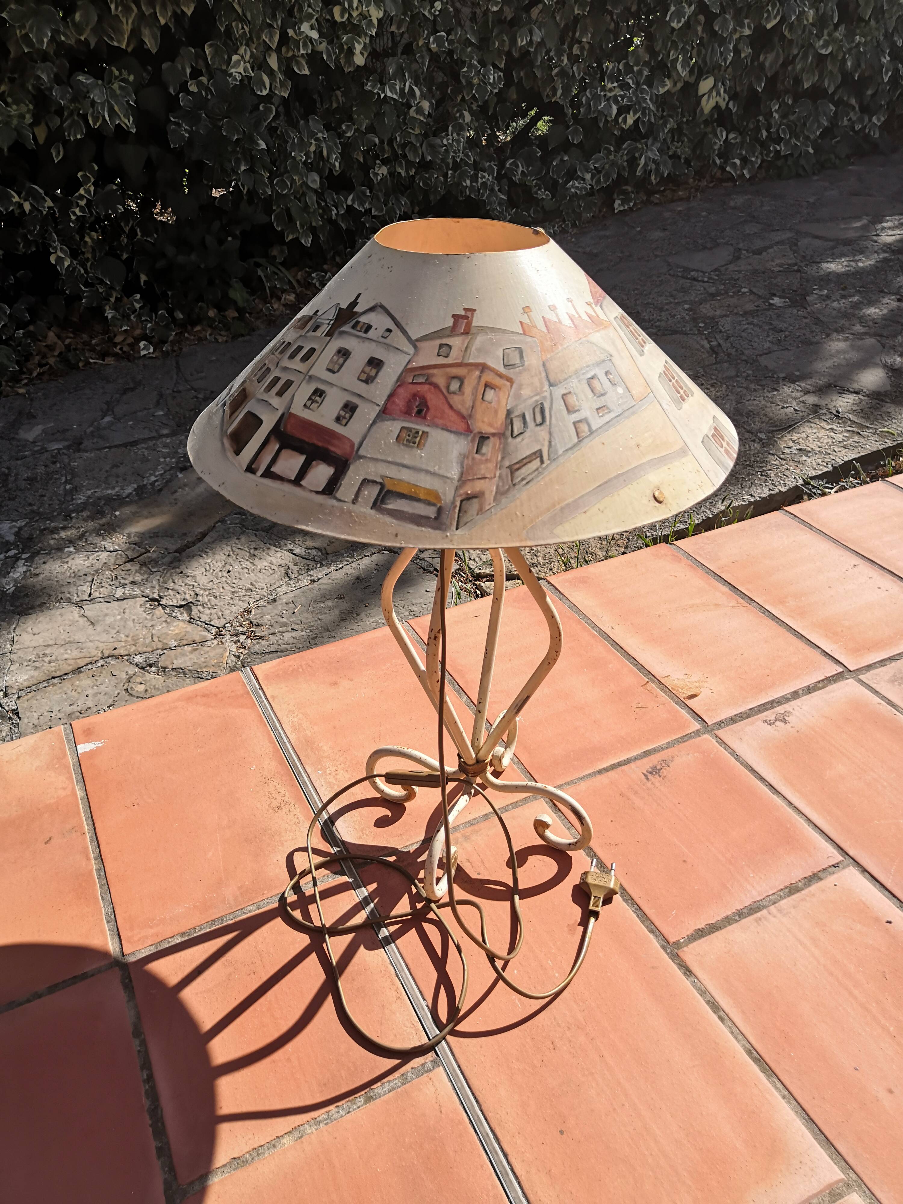 Vintage all-metal table lamp