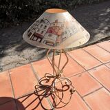 Lampe à poser tout en métal vintage