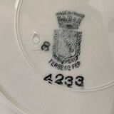 11 dessert plates Saint Amand Terre de Fer, 1930