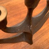 Vintage German brutalist metal candlestick by Dalbeck.