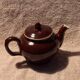 1960s vintage enamelled ceramic teapot