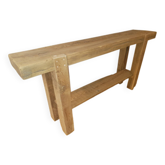 Oak carpenter's workbench